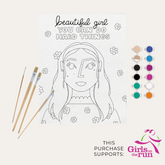 Girls on the Run (GOTR): Empowerment Paint by Number Craft